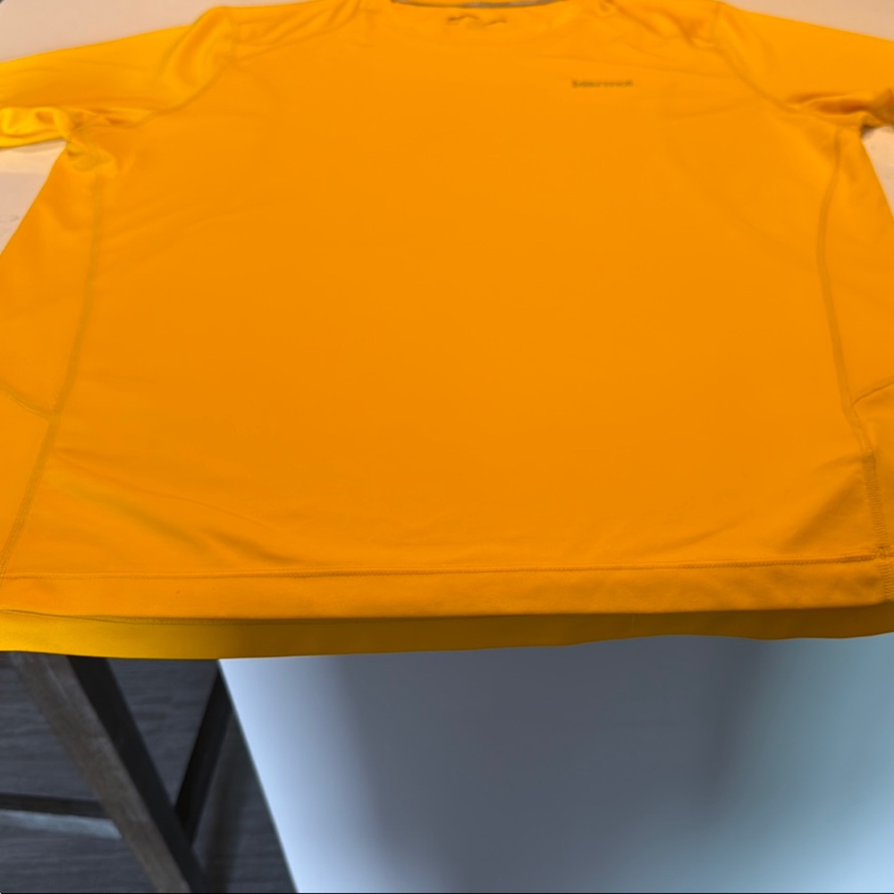 Marmot Men's Yellow Shirt - Picture 5 of 9